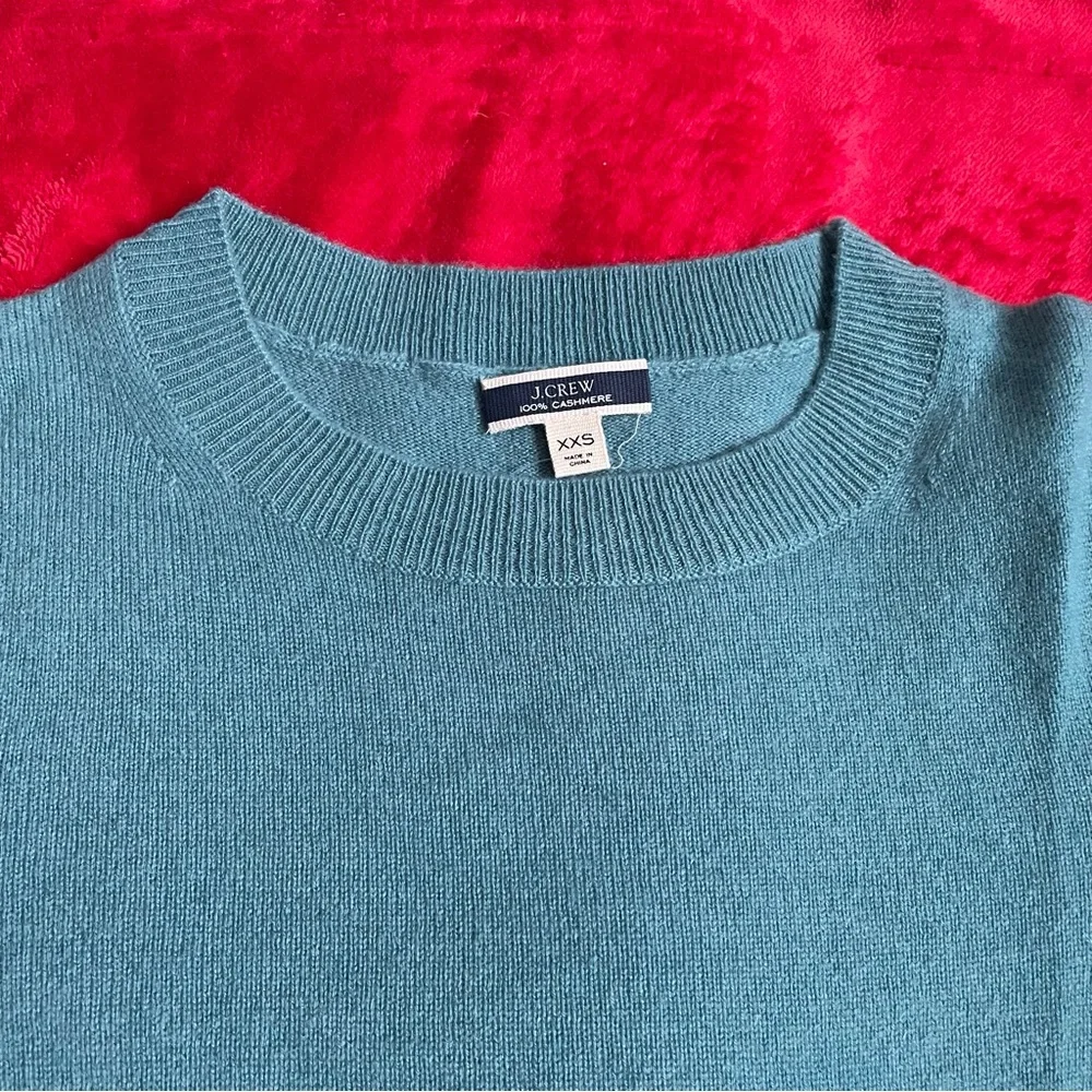 J. Crew Teal Cashmere Sweater